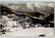 83727 W8162 Spitzingsee Winter Fliegeraufnahme St. Bernhard mit Sonnenwendjoch im Schnee