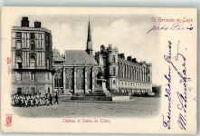 78100 Saint-Germain-en-Laye 1902 - Chateau et Statue de Thiers Kirche Denkmal Soldaten