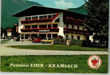 6233 Kramsach Werbe AK Pension Eder Sparkasse nur Scan beschnitten
