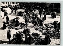 Scenes et types bretons Marktszene Holzschuhe Tracht Motiv Frankreich
