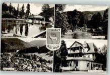 07429 O6826 Sitzendorf - Badeanstalt HO Hotel zur Linde Wappen