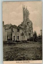 1915 - Kirche Zerstörte Ort Remonoville Ort lt. Recherche