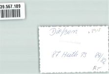 86911 W8918 Dießen a. Ammersee FOTO KEINE AK Ort handschriftlich