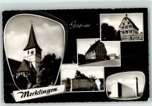 71263 W7252 Merklingen , Kr Leonberg, Württ Gebrauchsspuren Kirche Denkmal