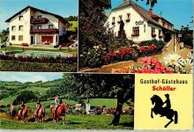 9462 Schiefling - Gasthaus Gästehaus Schöller Haflinger Reitstall nur Scan beschnitten