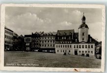 08371 O9610 Glauchau - Marktplatz Rathaus Auto