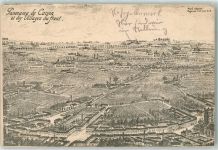 62220 Carvin 1916 Lithographie Vogelschau WK I