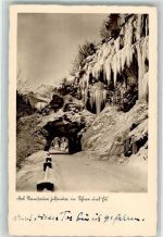 83486 W8243 Ramsau b. Berchtesgaden - Winter Ramsauer Felsentor