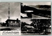 93485 W8491 Rimbach , Oberpf Foto AK Hohenbogen Sendeturm Kaltersberg Forst- und Unterkunftshaus