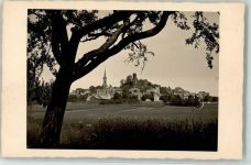 01833 O8350 Stolpen 1917 Privatfoto AK Schloss u. Kirche Ort handschriftlich