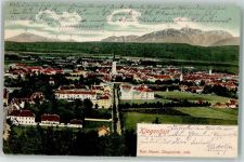 9020 Klagenfurt 01.Bez.:Innere Stadt 1906 Gebrauchsspuren mit Pfarrkirche hl. Ägidius