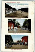 01619 O8401 Zeithain 1915 Gebrauchsspuren Truppenübungsplatz Kaserne Feldpost WK I