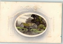 Wassermühle Mühle 1911 Prägedruck
