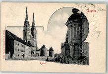 Zagreb 1902 - Kirche Kaptol Stadtmitte