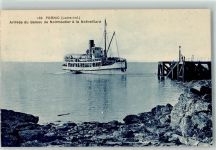 44210 Pornic Gebrauchsspuren Arrivee du Bateau de Noirmoutier a la Noeveillard Dampfer