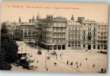 Valencia - Straßenbahn Calles de Alfredo Calderon Sagrario de San Francisco
