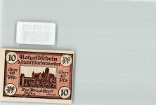 Marienwerder Kwidzyn Notgeldschein Notgeld 10 Pfennig