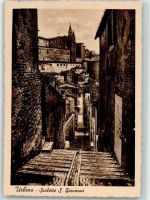 61029 Urbino 1933 Foto AK Gasse Scalette S.Giovanni