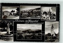 79585 W7853 Steinen , Kr Lörrach Gebrauchsspuren Kirche Rathaus Neumattsiedlung