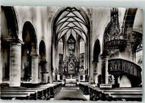 97702 W8732 Münnerstadt - Stadtpfarrkirche Innenansicht