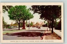 Melbourne Gebrauchsspuren Straßenbahn Auto St. Kilda Road