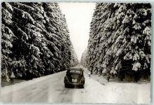 37603 W3450 Neuhaus im Solling Privatfoto KEINE AK Winter VW Käfer