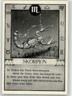 Skorpion 24. Oktober - 22. November Sternzeichen Lithographie