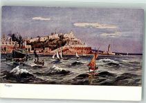 Tanger Tangiers Serie 752 Mittelmeer Nr. 2 Dampfschiff Perlberg, F. Künstlerkarte