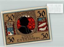 77955 W7637 Ettenheim Notgeldschein Notgeld 50 Pfenning