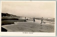 Norfolk Foto AK Schwimmbad Strand Scratby