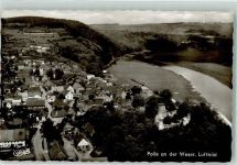 37647 W3453 Polle , Weser - Fliegeraufnahme