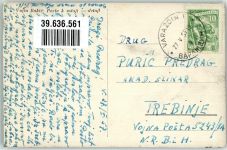 Warasdin Varazdin 1957 Foto AK Denkmal Ort lt. Stempel