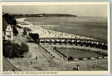 Zoppot Sopot 1935 Gebrauchsspuren Schwimmbad Strand