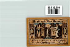 Bad Reinerz Duszniki Zdroj Notgeldschein Botgeld 10 Pfennig