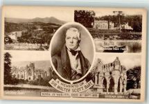 Melrose Gebrauchsspuren Sir Walter Scott Melrose Abbey Grabstelle Denkmal