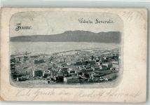 Rijeka Fiume 1899 Gebrauchsspuren Hafen