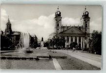 Debrecen Debreczin Foto AK Kirche Kossuth Lajos Platz