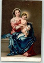 La Vergine Col Figlio Verlag Stengel Nr.29847 Murillo, B. E. Künstlerkarte