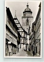 36304 W6320 Alsfeld Gebrauchsspuren Gasthaus Obere Fuldagasse Walpurgiskirche Foto AK Foto Metz