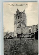 Soldau Dzialdowo 1915 Foto AK Kirche Ruine WK I