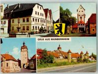 97350 W8717 Mainbernheim - Stadtmauer Oberes Tor Unteres Tor