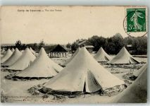 02150 Sissonne 1909 Foto AK Kaserne Camp