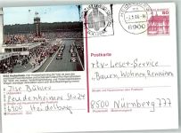 68766 W6832 Hockenheim 1986 Ganzsache Hockenheimring Auto Rennstrecke