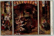 Märchen Nr.6 Hänsel und Gretel Künstlerkarte