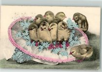 Vergissmeinnicht Huhn Lithographie