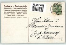 Jugenstil Neujahr Kleeblatt Jahreszahl 1906