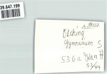 82140 W8037 Olching FOTO KEINE AK Gymnasium Ort handschriftlich Foto Original aus Archiv eines Ansichtskartenverlags