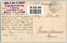 57770 Moussey Mulsach 1916 - Feldpost WK I 39.Reserv.Div.
