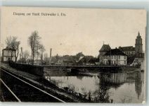 67490 Dettwiller Dettweiler 1915 Gebrauchsspuren Feldpost WK I Inf. Rgt. 99