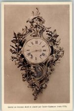 Uhr auf AK Saint Germain Uhr